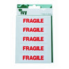 Pack of 35 Fragile 19x63mm Printed Lables