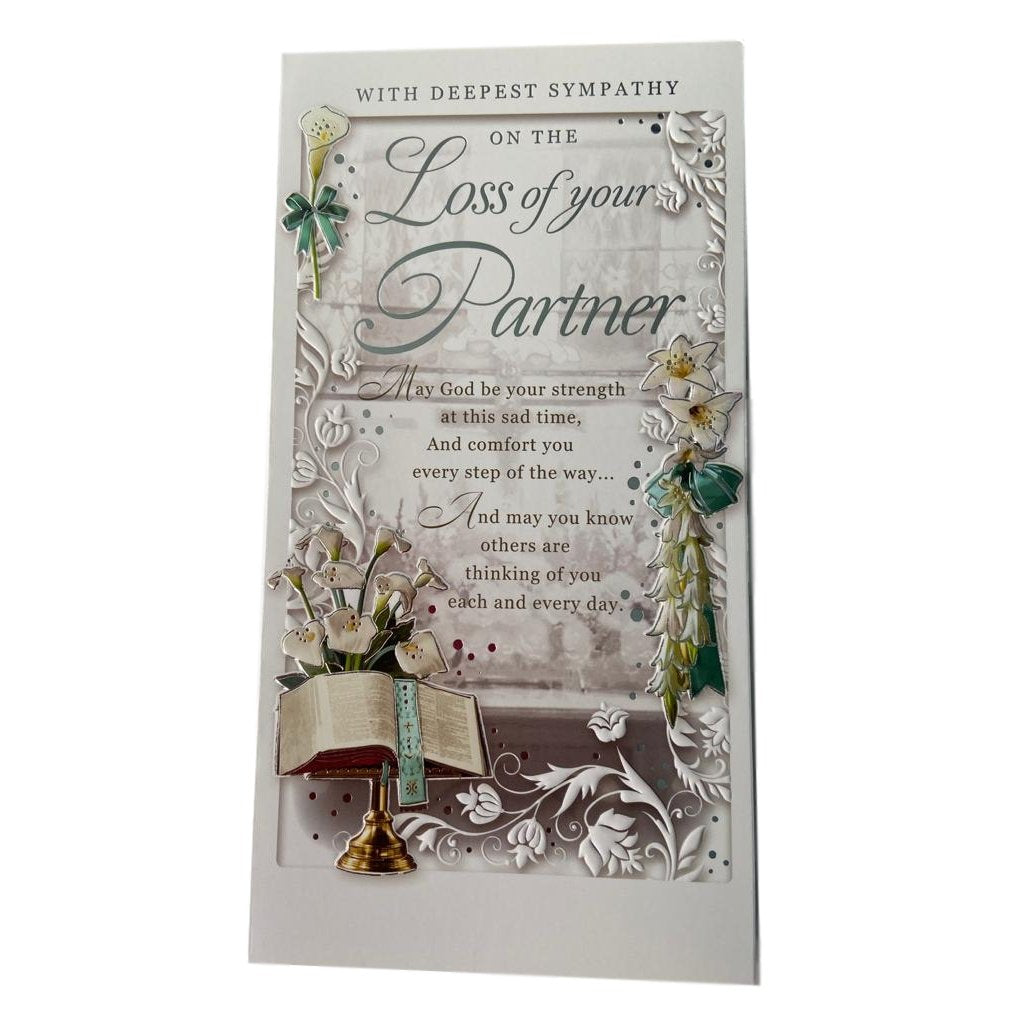 Loss of Partner Deepest Sympathy Opacity Card