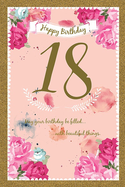 Age 18 Happy Birthday Card – Evercarts