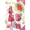 For a Special Daughter On Your 18th Birthday Celebrity Style Greeting Card