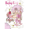 A New Baby Girl Congratulations Celebrity Style Greeting Card