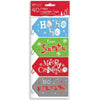 Pack of 40 Foiled Luggage Christmas Tags with Metallic Thread