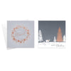 Pack of 10 Square Platform Christmas Cards With Envelopes - Contemporary Foils Design