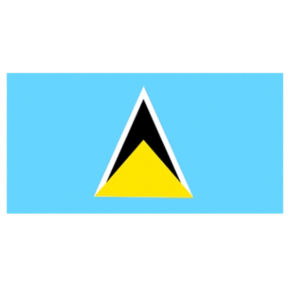 St Lucia Flag 5ft X 3ft