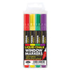 Pack of 4 Liquid Chalk Window Markers Assorted Colourspen
