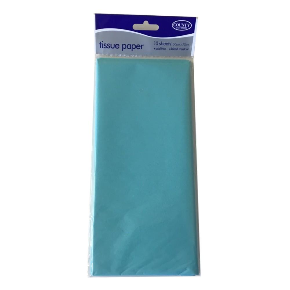 Turquoise Tissue Paper (10)