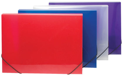 A4 Box File Clearview Colours 30mm