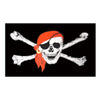 Jolly Roger with scarf Flag 5ft X 3ft