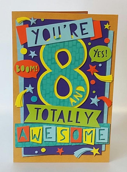 PERSONALISABLE 8th Birthday Card 8 Today Have A Roarsome