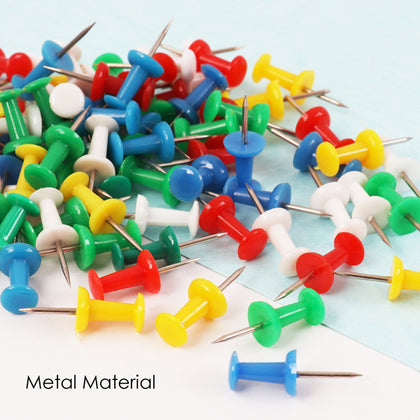 Pack of 50 Assorted Coloured Push Pins