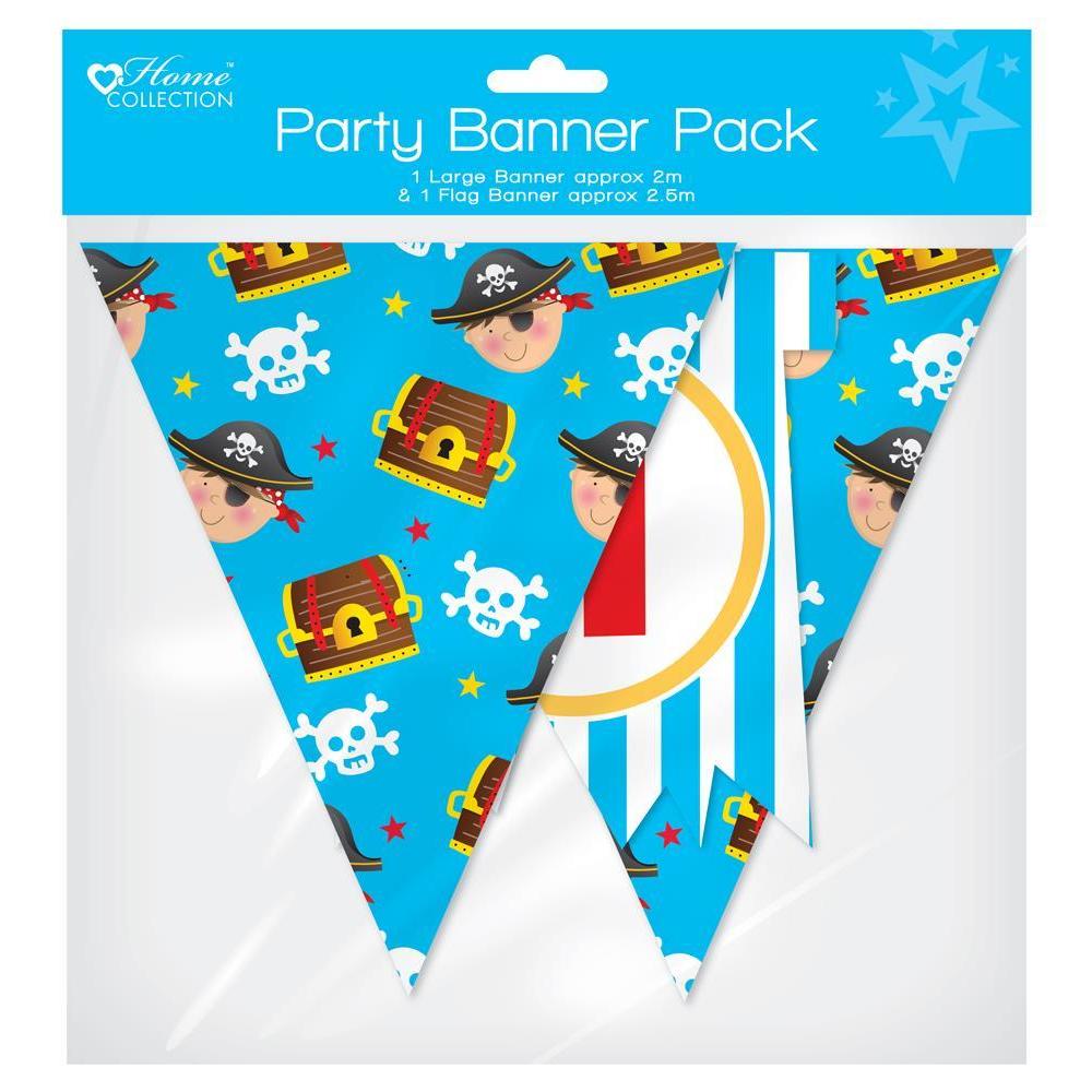 Pirate Design Banner and Flag Banner Pack - Pirate Party