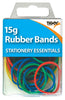 15g Coloured Rubber Bands in tub