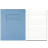 Pack of 100 229x178mm Blue Exercise Books 80 Pages - Feint Ruled with Margin