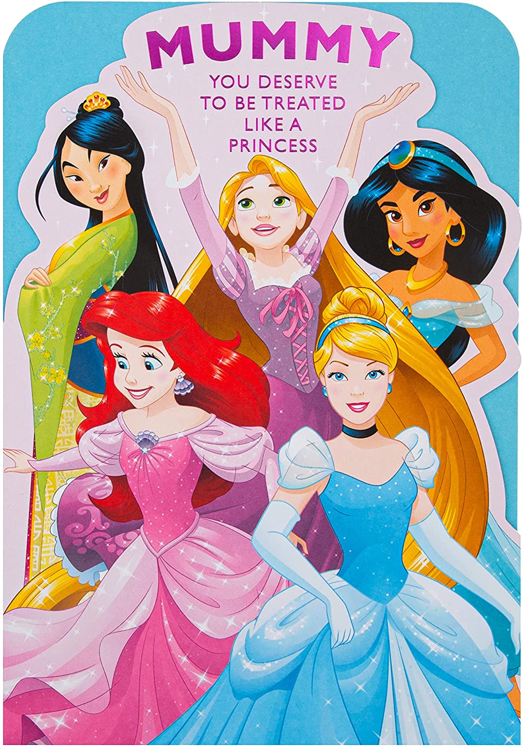 Disney Princess Xxx Redtube - Disney Princess Die Cut Design Mummy Birthday Card â€“ Evercarts