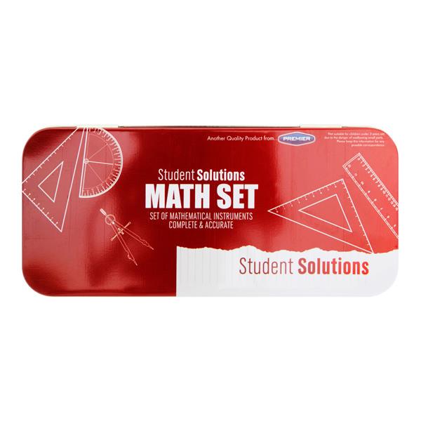 Student Solutions 8 Piece Stationery Maths Set