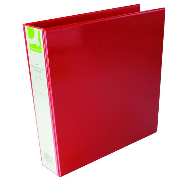 A4 Red Presentation 40mm 4D Ring Binder by Q Connect
