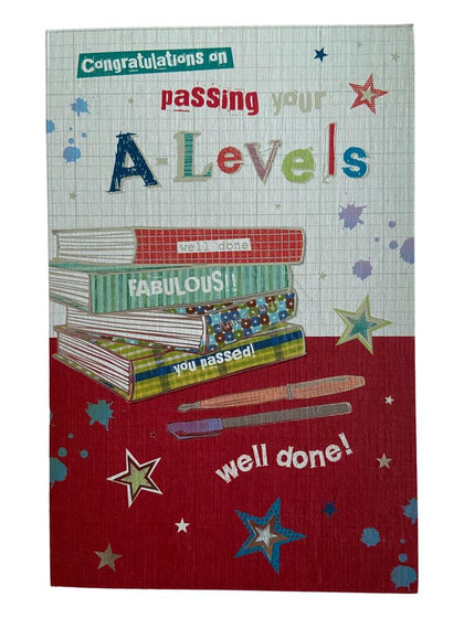 Congratulations on Passing Your A Level Exams Card Well Done
