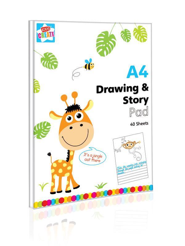 A4 40 Sheets Drawing & Text Pad