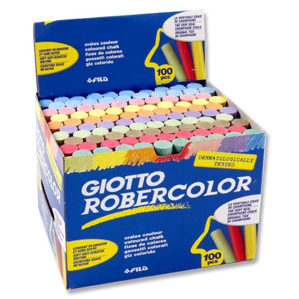 Box of 100 Dust Free Coloured Chalk by Giotto – Evercarts