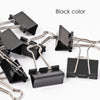 Pack of 12 Black 19mm Foldback Binder Clips