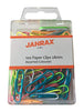 Pack of 100 Assorted Colour Paper Clips