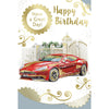 Happy Birthday Have a Great Day Open Male Celebrity Style Greeting Card