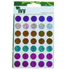 Pack of 70 Holographic Fashion Colours 13mm Round Sticky Dots