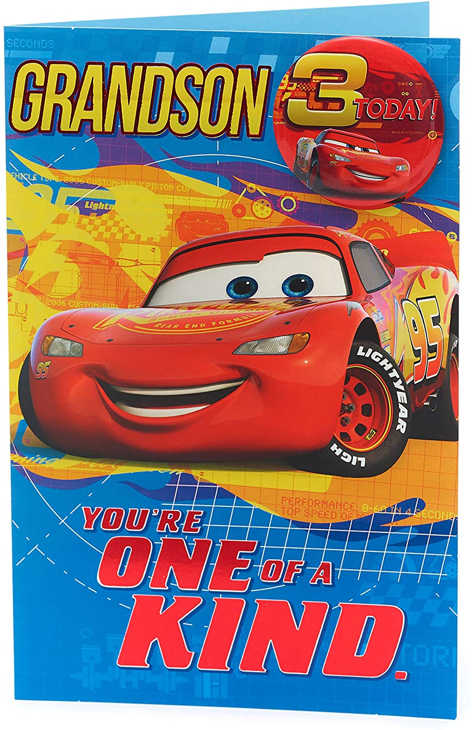 Hallmark Disney Pixar Cars Gift Bag Happy Birthday Tissue Paper