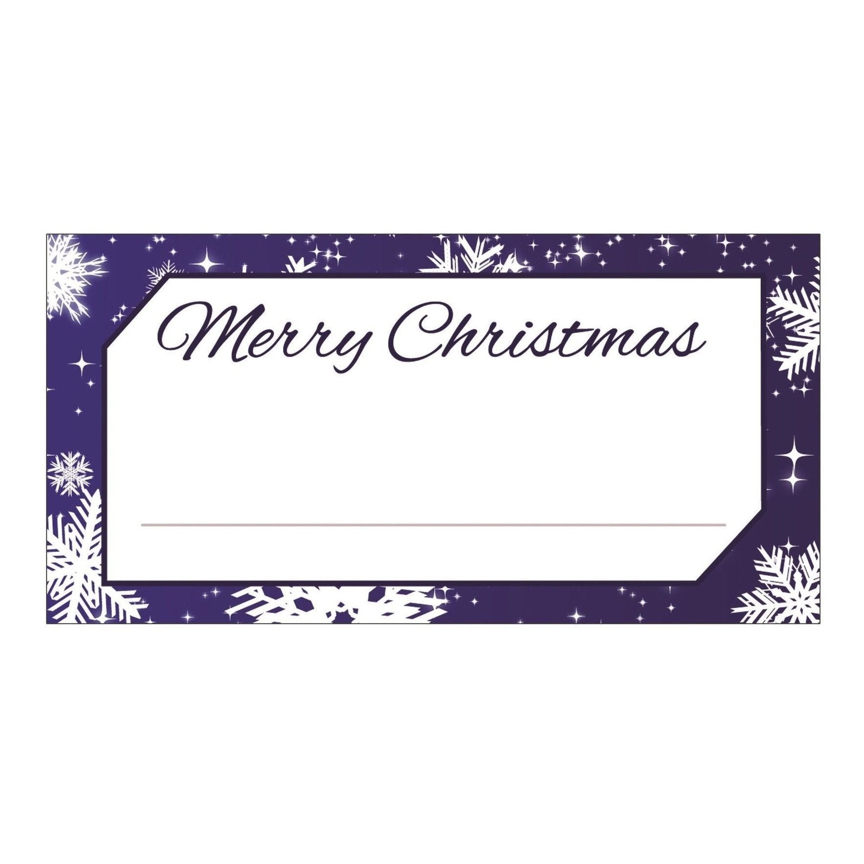 Pack of 50 Snowflake Design Table Place Cards Name Settings