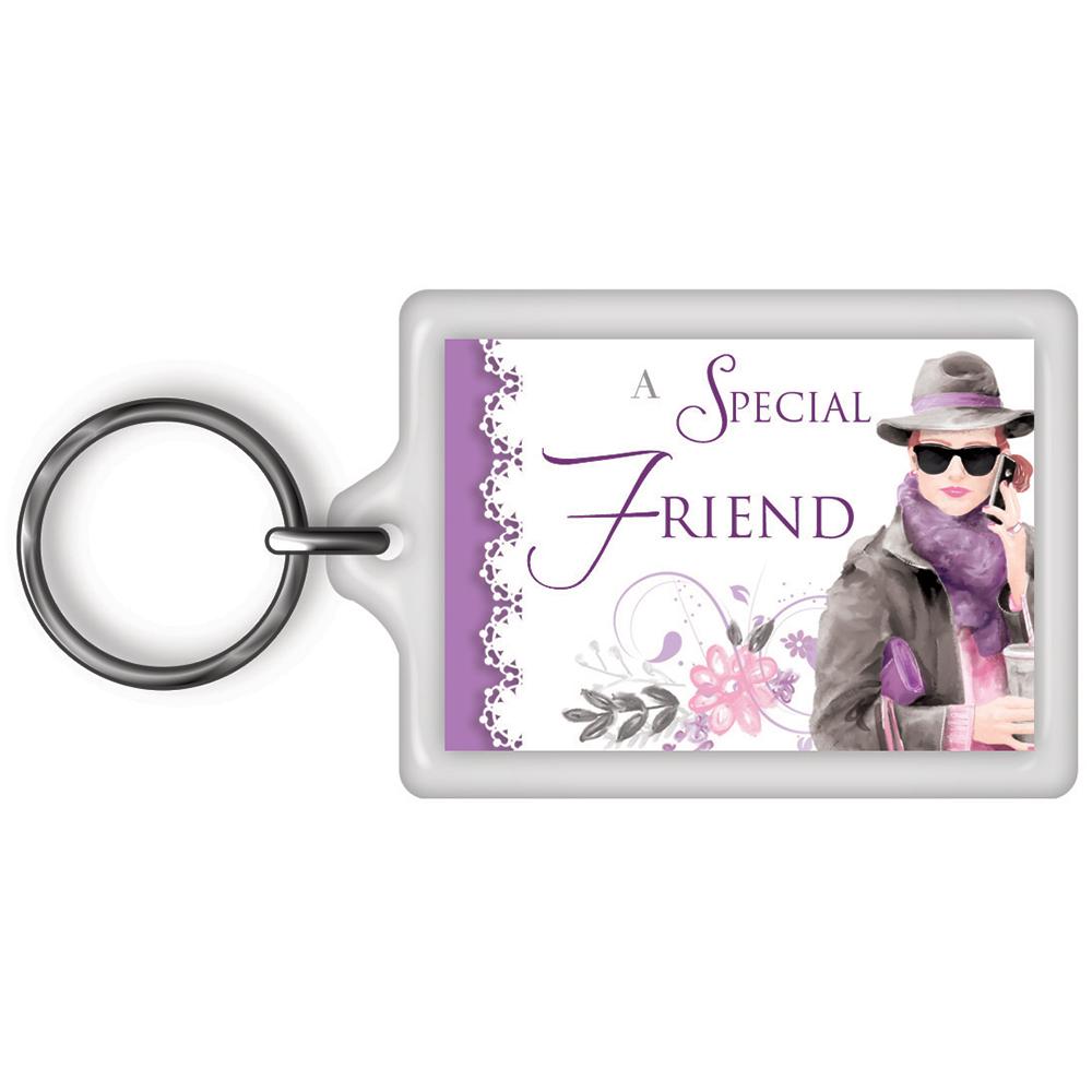 A Special Friend Celebrity Style World's Best Keyring