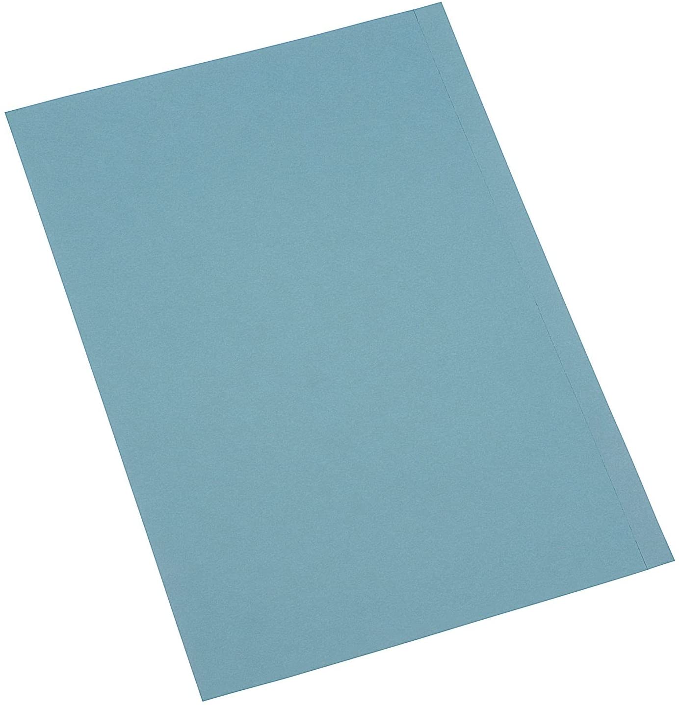 Pack of 100 Lightweight 180gsm Foolscap Blue Square Cut Folders – Evercarts