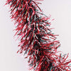 2m Christmas Coloured Snow Tipped Tinsel