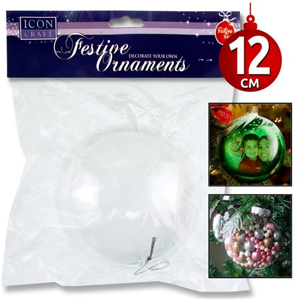 Decorate Your Own Christmas Bauble 12cm by Icon Craft