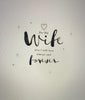 Luxury Wife Birthday Card from The Kindred Range