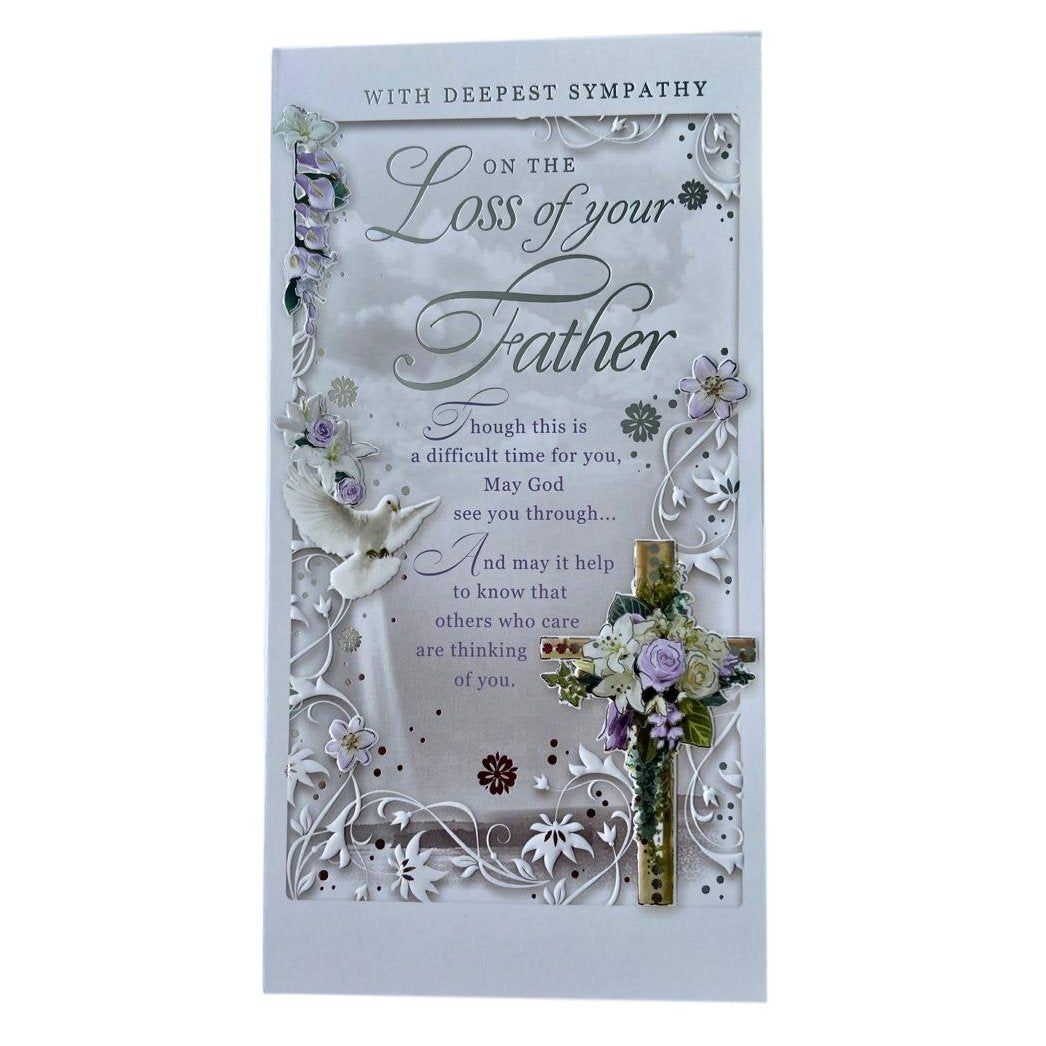 Loss of Father Sympathy Opacity Card
