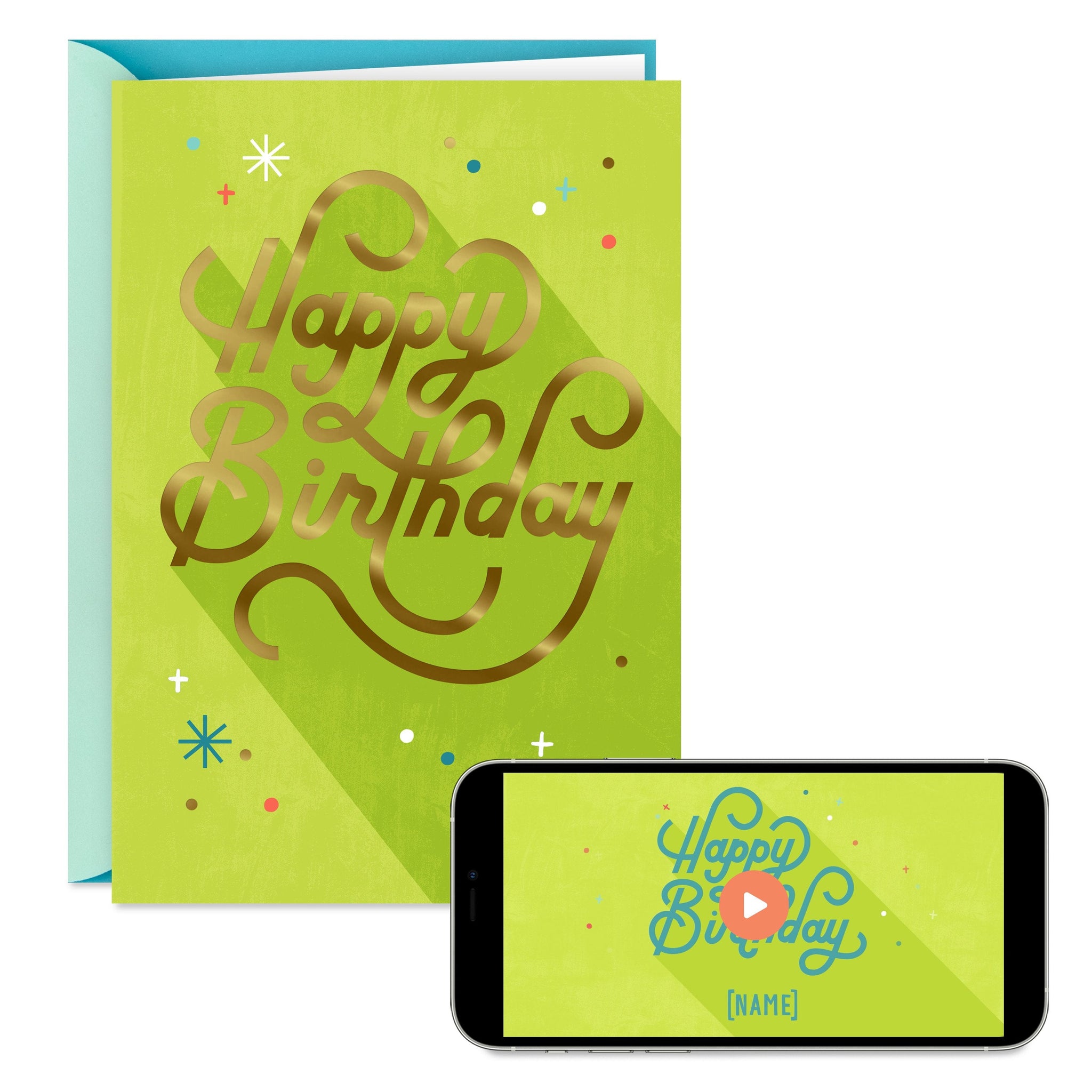 Happy Birthday Wrapping Paper & Tags Blue For Him – Evercarts