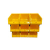 Stackable Yellow Storage Pick Bin with Riser Stands 325x210x130mm