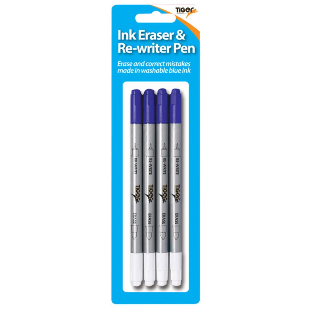 Pack of 4 Tiger Ink Eraser + Rewriters – Evercarts