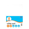 8 A4 White Card Pack 220gsm