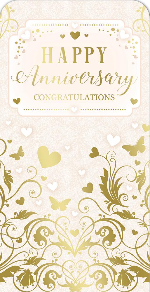 Congratulation On Your Anniversary Luxury Gift Money Wallet Card