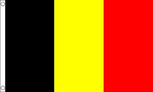 Belgium Flag 5ft X 3ft.