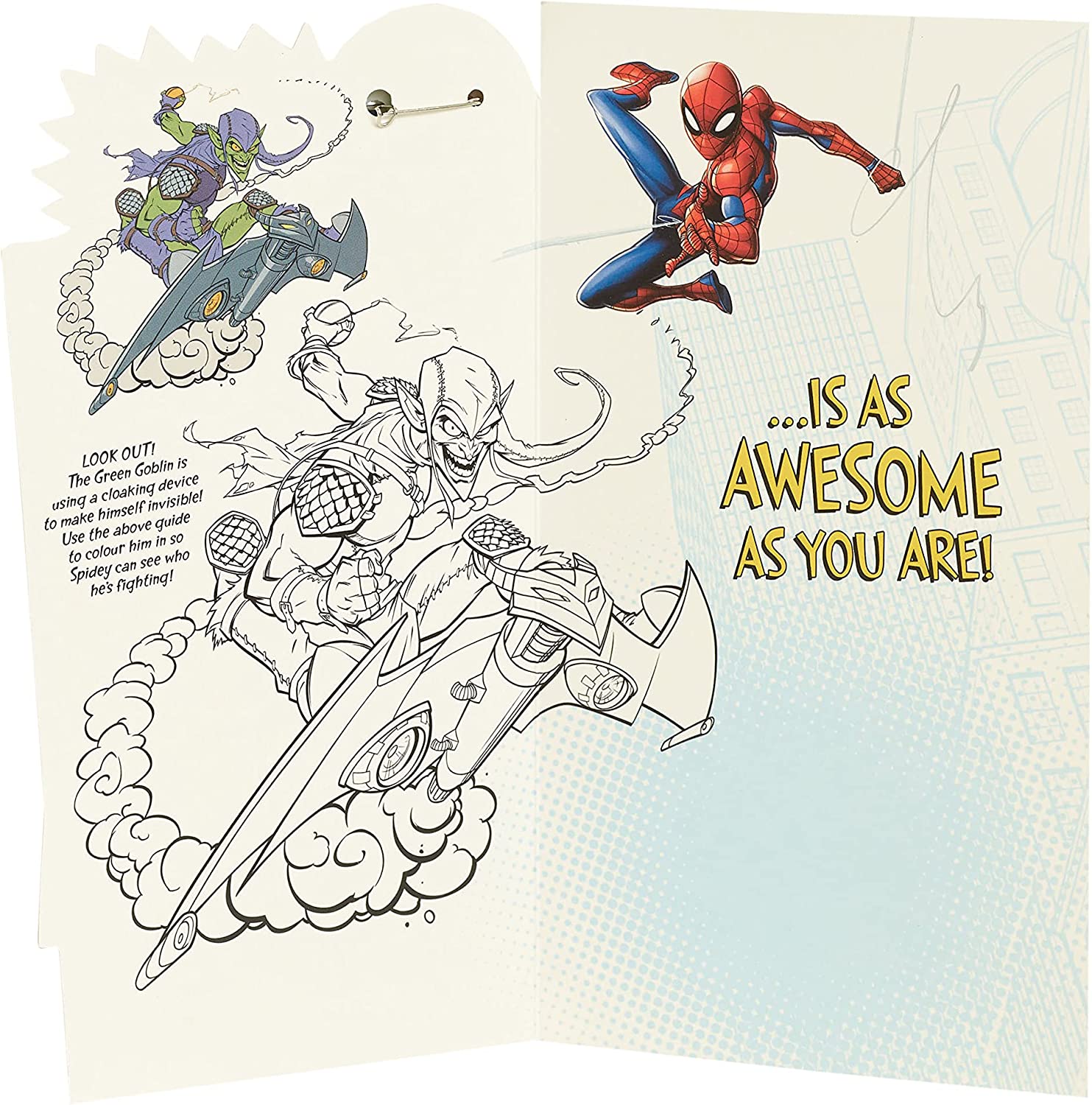 Spider-Man Sketched Marker Drawing Luggage Tag